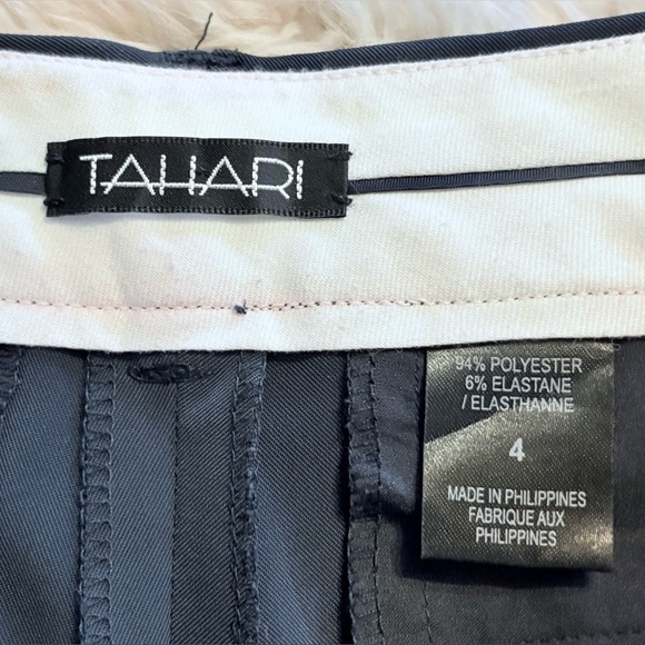 Tahari wide leg cropped trousers - Picture 3 of 3